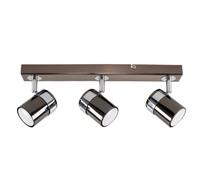 Valuelights Rosie Black Ceiling Bar Spotlight And Gu10 Spotlight Led 5W Cool White 6500K Bulbs