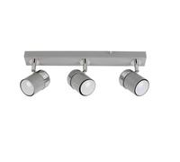 Valuelights Rosie Grey Ceiling Bar Spotlight And Gu10 Spotlight Led 5W Cool White 6500K Bulbs