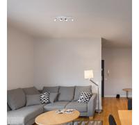 Valuelights Rosie Modern 4 Way Straight Bar Ceiling Spotlight Fitting Polished Chrome Finish