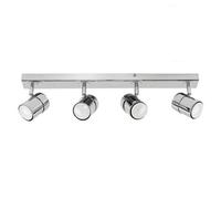 Valuelights Rosie Silver Ceiling Bar Spotlight And Gu10 Spotlight Led 5W Warm White 3000K Bulbs