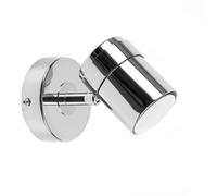 Valuelights Rosie Silver Indoor Wall Spotlight And Gu10 Spotlight Led 5W Cool White 6500K Bulb