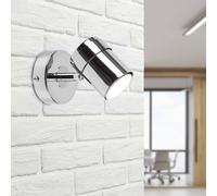 Valuelights Rosie Modern Polished Chrome Single Wall Spotlight Fitting