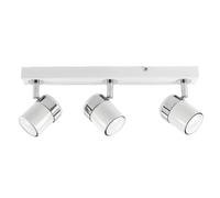Rosie Spotlight 3 Way White Ceiling Bar Spotlight ValueLights White One Size