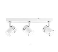 Valuelights Rosie White Ceiling Bar Spotlight And Gu10 Spotlight Led 5W Cool White 6500K Bulbs