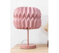 ValueLights Rust Origami Table Lamp Pink