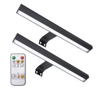 (Set of 2, Black) Ryle Gold Rechargeable Easy Fit Wall Touch Light Fitting