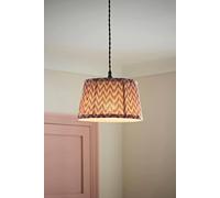 ValueLights Saffira Pleat Taper Chevron Easy Fit Pendant Lamp Shade in Pink | Size: Small ValueLights Pink Small