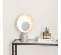 Saffy Metal Integrated LED Metallic Shade Table Lamp ValueLights Grey One Size