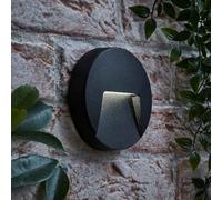 ValueLights | Sam Matte Black Circle IP65 LED Outdoor Wall Light | Wall Lights, Home Décor & Improvement Essential