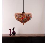 ValueLights Samia Bronze Moroccan Style Easy Fit Uplighter - Size: 23 x 34 x 34cm - Multi - Wilko
