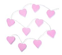 ValueLights | Set of 10 Battery Powered Paper Hearts Fairy String Lights, Decoration Fairy Lights, String Lights for Kids Bedroom | Wall Lights & Home Improvements Essential