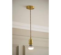 Valuelights Shaw Adjustable Drop Rechargeable Ceiling Pendant Light Fitting In Gold Gold