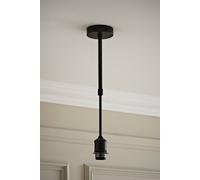 Valuelights Shaw Matte Black Adjustable Drop Bar Ceiling Pendant Light Fitting