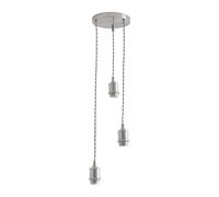 Shaw Cluster Drop 3 Way Chrome Gold Black Adjustable Ceiling Light ValueLights Silver One Size