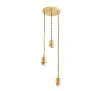 ValueLights | Shaw Cluster Drop 3 Way Brushed Gold Adjustable Pendant Ceiling Light | Ceiling Lights, Home Décor & Improvement Essential