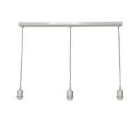 Shaw Diner Bar 3 Drop Chrome Gold Black Adjustable Ceiling Light ValueLights Silver One Size