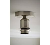 Valuelights Shaw Flush Brushed Brass, Chrome, Gold And Black Ceiling Light Fitting In Silver Silver One Size