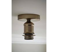 ValueLights Shaw Flush Brushed Brass, Chrome, Gold & Black Ceiling Light Fitting in Bronze ValueLights Bronze