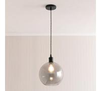 ValueLights Shaw Single Adjustable Matte Black Pendant Ceiling Light