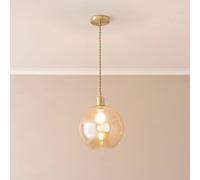 Valuelights Shaw Single Adjustable Brass Chrome Gold Black Pendant Ceiling Light Gold