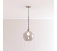 Valuelights Shaw Single Adjustable Brass Chrome Gold Black Pendant Ceiling Light In Silver Silver