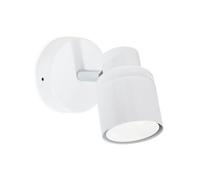 ValueLights | Single Spotlight Adjustable GU10 Wall Light/Ceiling Light IP44 Rated Bathroom Lamp Spot Light - White | Bathroom, Home Décor & Improvement Essential | Included LED Bulb
