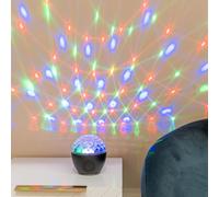ValueLights Skylar RGB Colour Changing LED USB Music Speaker Light Projector in Silver ValueLights Silver