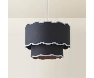 ValueLights | Sloane 2 Tier Pink Colour Clash Scallop Ceiling Lamp Shade and Bulb | Shades, Home Décor & Improvement Essential | Bulb Included