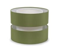 ValueLights | Small Ceiling Light Shade 2 Tier Pendant Drum Lampshade in Olive Green | Lamp Shades, Home Décor & Improvement Essential | 260cm Shade Width
