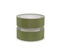 ValueLights | Small Easy Fit Ceiling Light Shade 2 Tier Pendant Drum Lampshade - Olive Green | Shades, Home Décor & Improvement Essential | Included LED Bulb | 260cm Shade Width