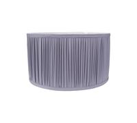 ValueLights | Small Easy Fit Powder Blue Ruched Pleated Drum Light Shade Living Room Bedroom Hallway Lampshade | Shades, Home Décor & Improvement Essential | Included LED Bulb | 250cm Shade Width