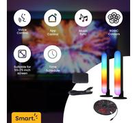 ValueLights | Smart DreamColour RGBIC Wi-Fi TV Backlight, Fits 55-75 inch TVs, Works with Alexa & Google, App Control Music Sync Light Kit | Smart Lighting & Home Tech Improvements Essential