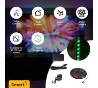 ValueLights Smart DreamColour RGBIC Wi-Fi TV Backlight, Home Cinema Kit, Fits 55-75 inch TVs, Works with Alexa and Google, App Control Music Sync Light Kit