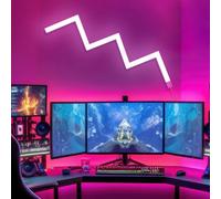 Valuelights Smart Rgbic Light Bars Kit, Diy Customizable Shape Led Colour Changing Wall Panel Lights With App Control, Set Of 6