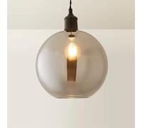 Brady Easy Fit Large Glass Shade Grey