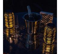 Valuelights Solar Antique Brass Outdoor Lantern