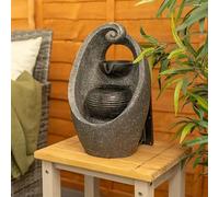 ValueLights | Solar Powered Cascading Water Feature Fountain Outdoor Light | Water Features, Home Décor & Improvement Essential | Swirl Design