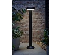 ValueLights Solar Powered LED Matte Black Sensor Outdoor Bollard Light ValueLights Black
