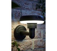 ValueLights Solar Powered LED Matte Black Sensor Outdoor Wall Light ValueLights Black