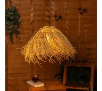 ValueLights | Natural Grass Solar Powered Outdoor Hanging Pendant Garden Pergola Light