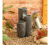 Valuelights Solar Powered Outdoor Cascading Water Feature Fountain In Grey Grey