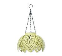 Solar Powered Yellow Colour Pop Hanging Lantern Light ValueLights Yellow One Size