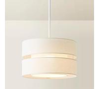 ValueLights | Sophia 2 Tier Natural Linen Drum Ceiling Lamp Shade | Ceiling Lights, Home Décor & Improvement Essential