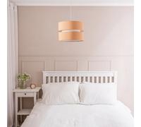 Valuelights Sophia Large Sand 2 Tier Ceiling Light Shade (D)35Cm