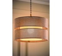 ValueLights | Sophia 2 Tier Grey Linen Drum Ceiling Lamp Shade and Bulb | Ceiling Lights, Home Décor & Improvement Essential