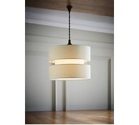 Valuelights Sophia Small 26Cm Drum Easy Fit Ceiling Pendant Light Lamp Shade In Cream Cream 10 inches