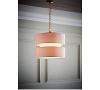 Valuelights Sophia Small 26Cm Drum Easy Fit Ceiling Pendant Light Lamp Shade In Dusty Pink Dusty Pink 10 inches