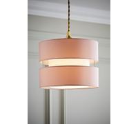 ValueLights Sophia Small 26cm Drum Easy Fit Ceiling Pendant Light Lamp Shade in Dusty Pink | Size: 10 inches ValueLights Dusty Pink 10 inches