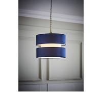 Valuelights Sophia Small 26Cm Drum Easy Fit Ceiling Pendant Light Lamp Shade In Navy Navy 10 inches