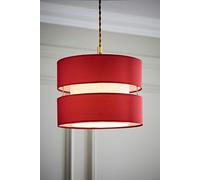MiniSun | Modern 2 Tier Ceiling Light Shade in a Red Finish | Pendant Lights, Home Décor & Improvement Essential